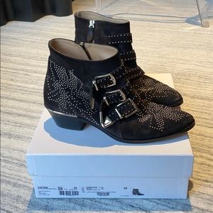 Chloe Susanna Suede Studded Boots